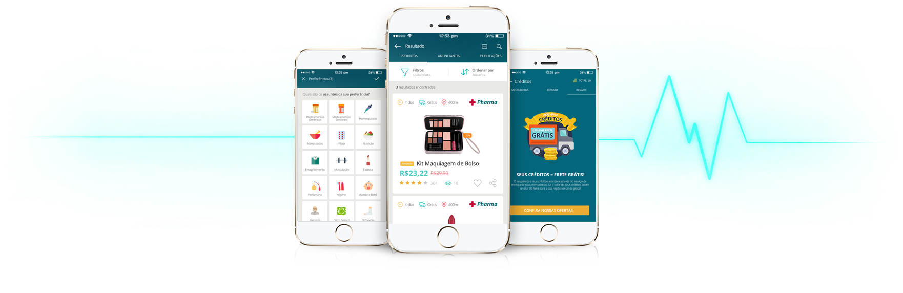 Aplicativo mostra ofertas e compras on-line de produtos de saúde e beleza