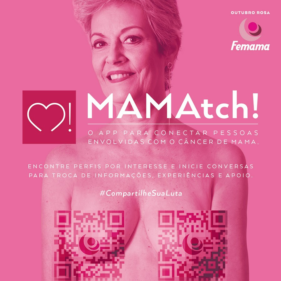 FEMAMA lança MAMAtch. aplicativo para conectar pessoas envolvidas na luta contra o câncer